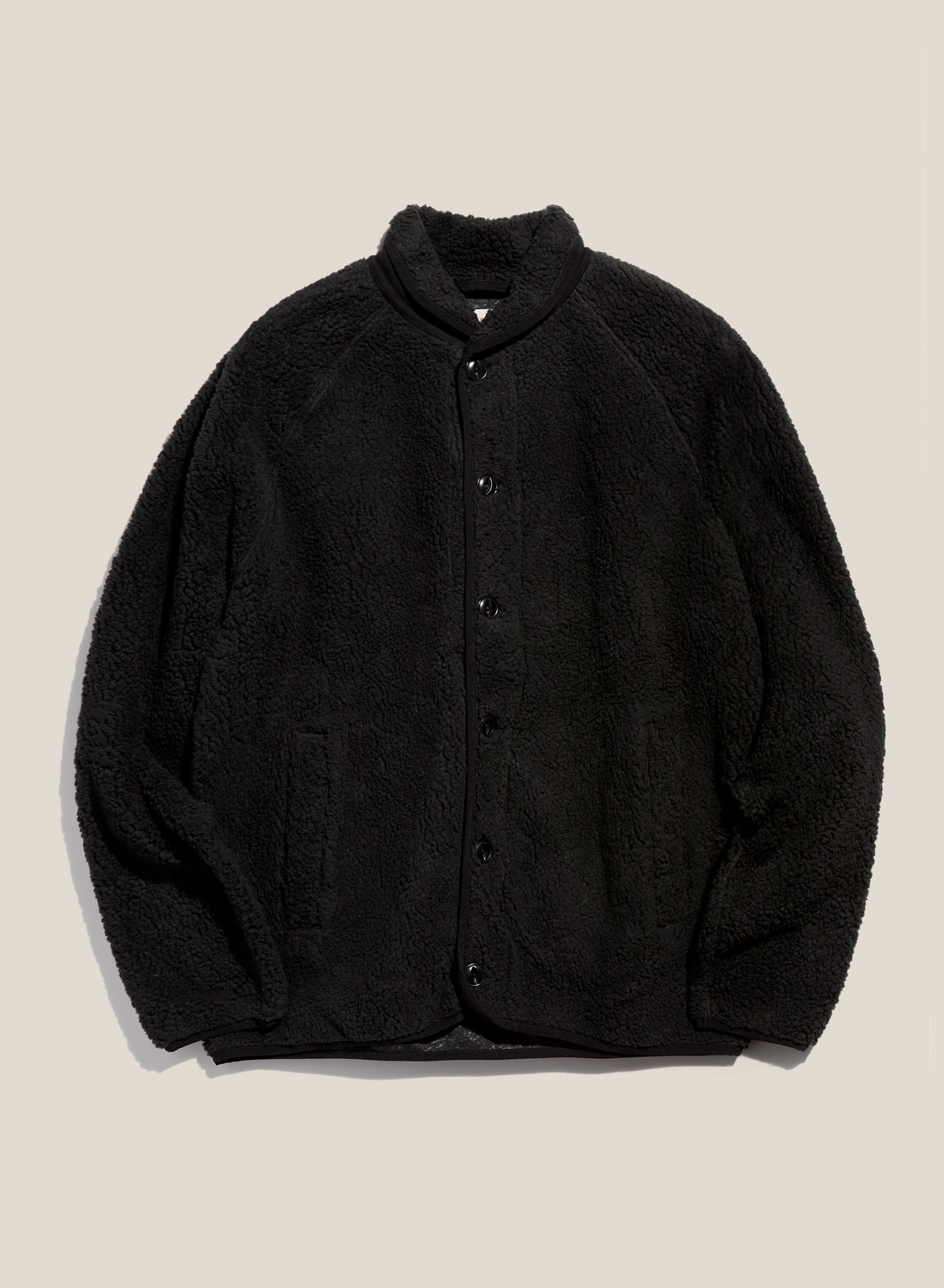 YMC Earth Beach Recycled Blend Fleece Jacket - Black | Garmentory