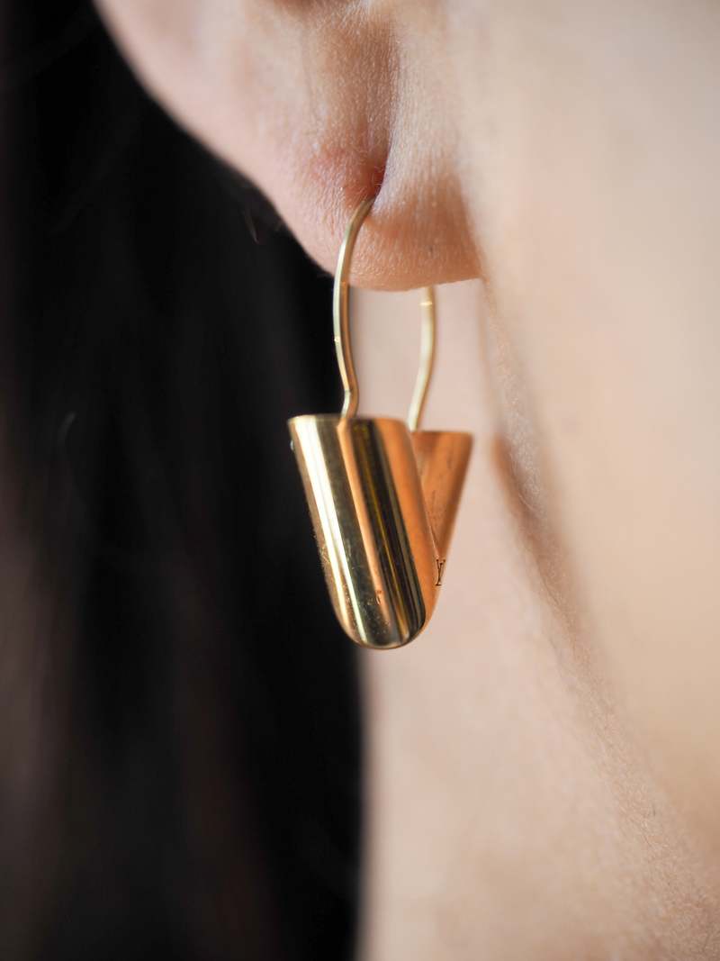Louis Vuitton Essential V Hoop Earrings | Garmentory