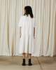 Ali Golden Collared Dress - White - Thumbnail 3