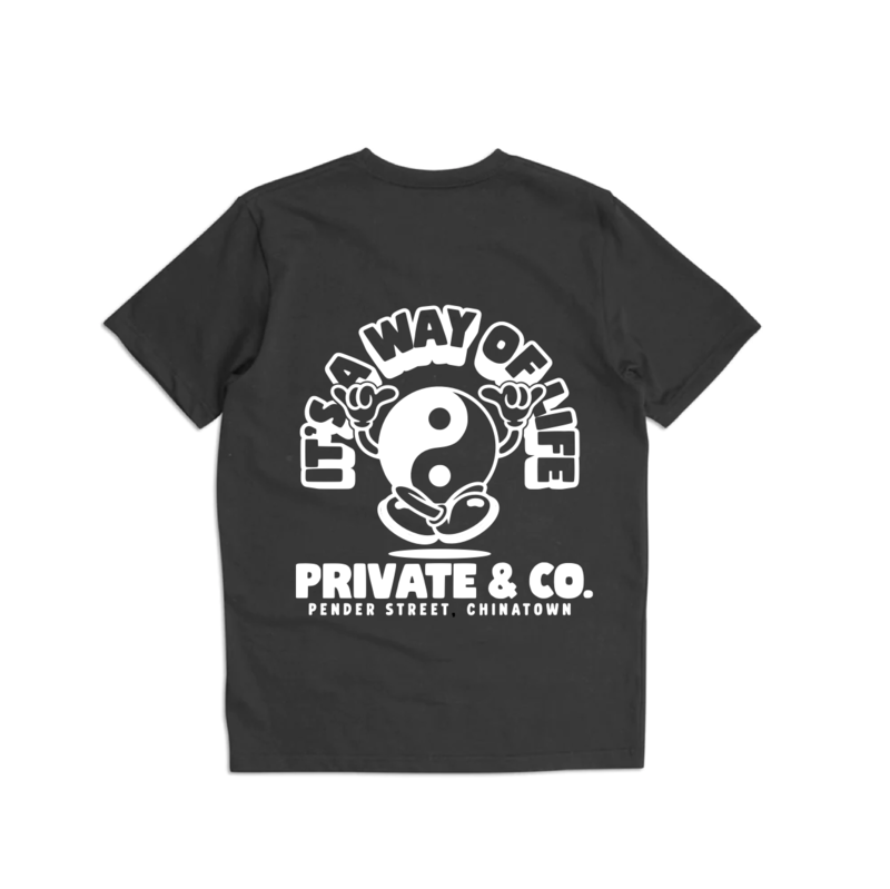 Private & Co. "Way of Life" Tee - Black Private & Co. "Way of Life" Tee - Black