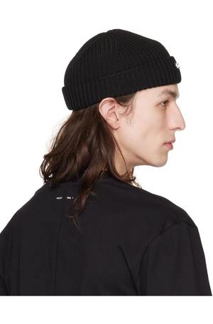 Heliot Emil Logo Beanie - Black | Garmentory