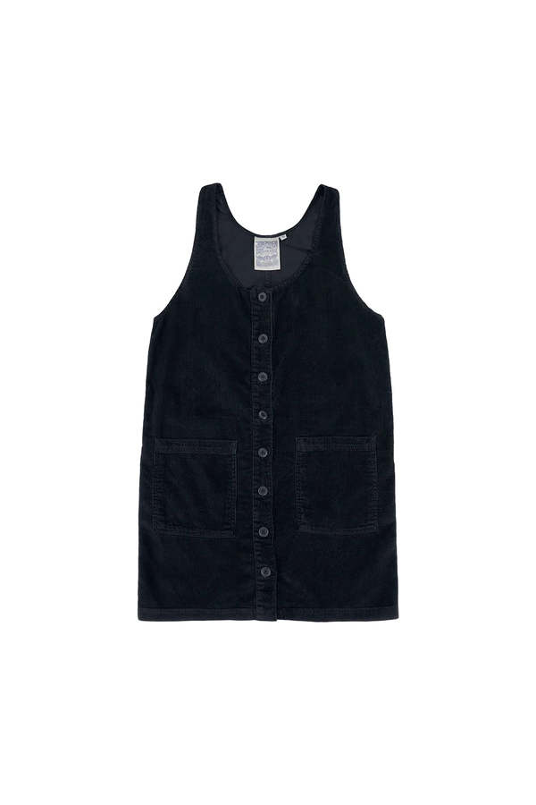 black corduroy jumper dress Black Corduroy Floral Jumper Dress – Wild Azalea Boutique main image 1