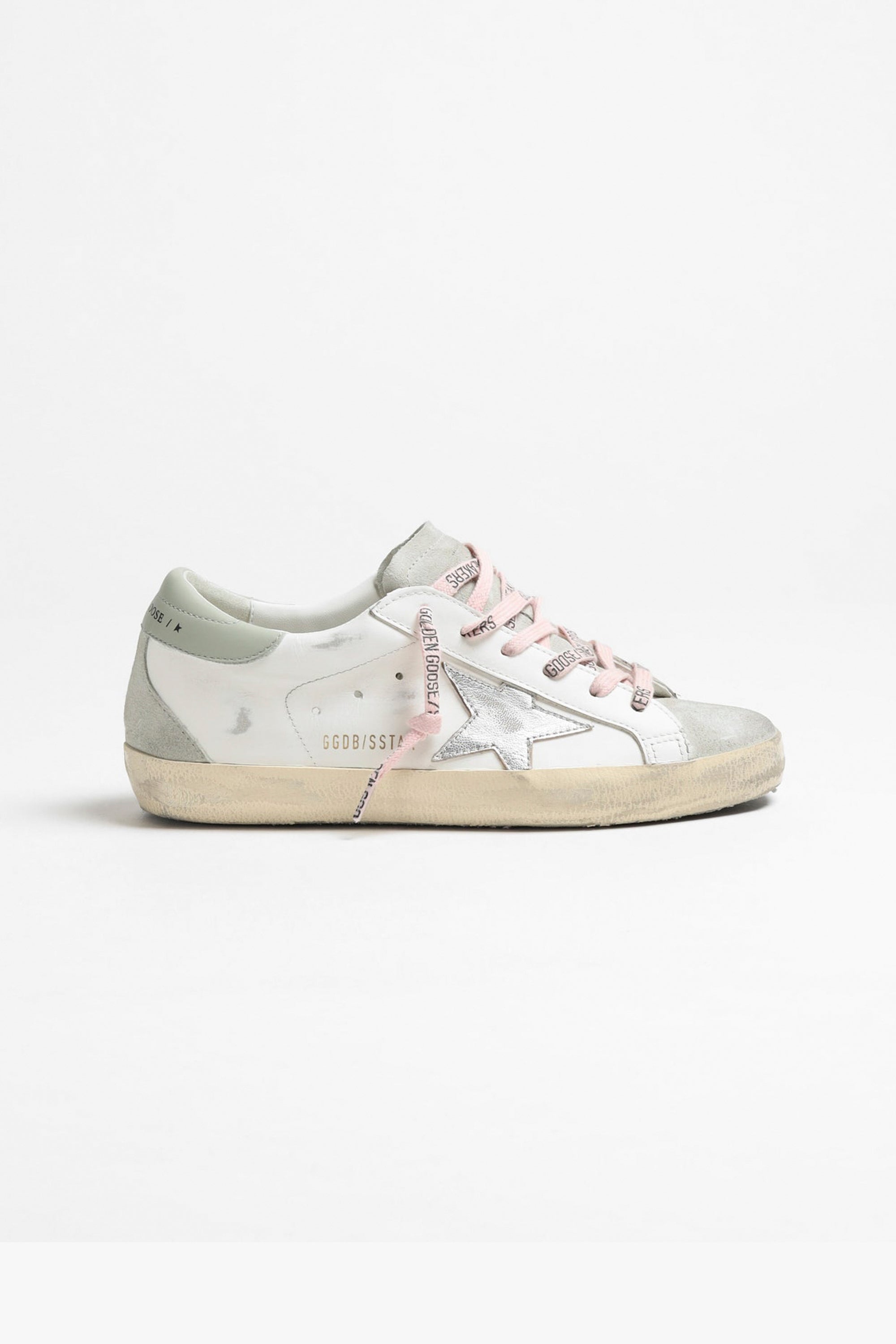 Golden Goose Super-star Leather Upper And Heel Suede Toe And