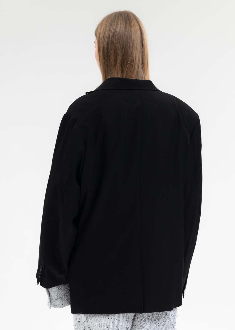 ジャケット・アウター doublet HALF LOOSE TAILORED JACKET Doublet HALF LOOSE TAILORED JACKET - BLACK | Garmentory