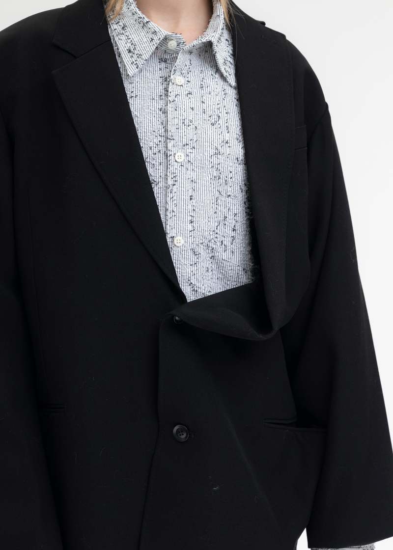 【値下可】doublet HALF LOOSE TAILORED JACKET Doublet HALF LOOSE TAILORED JACKET - BLACK | Garmentory