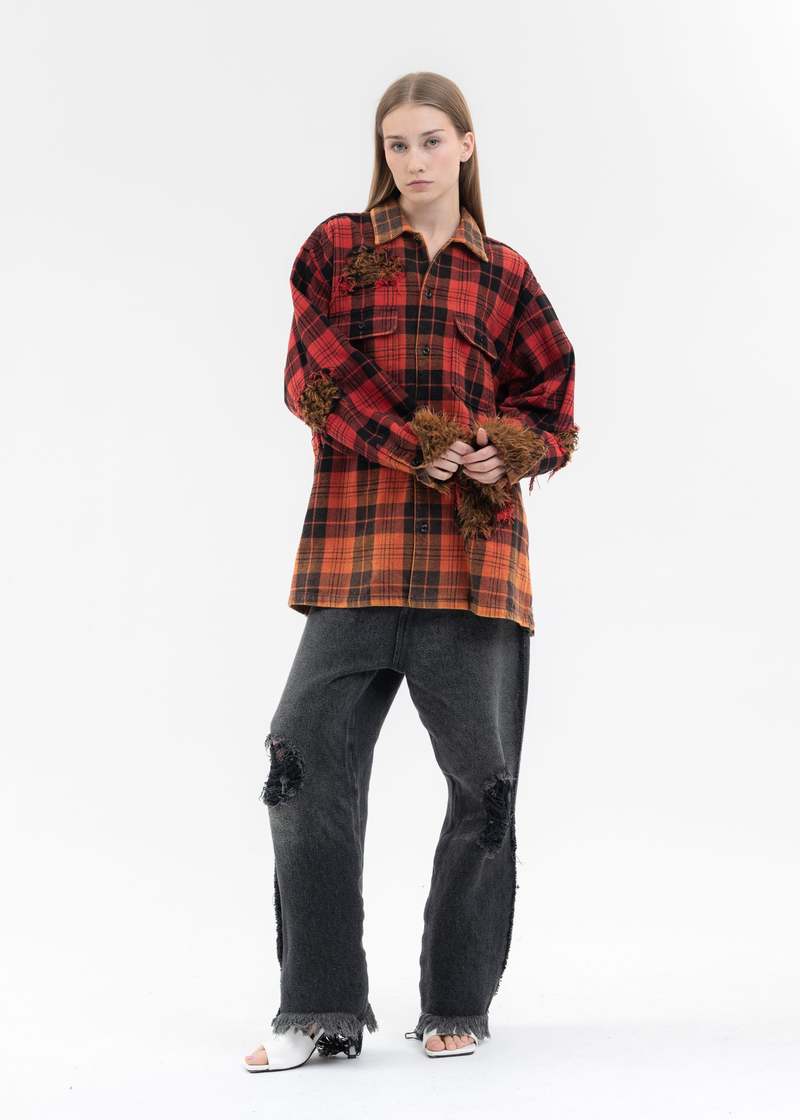 パンツ doublet x1.5 Resized Denim Pants S Doublet x1.5 RESIZED DENIM PANTS - BLACK | Garmentory