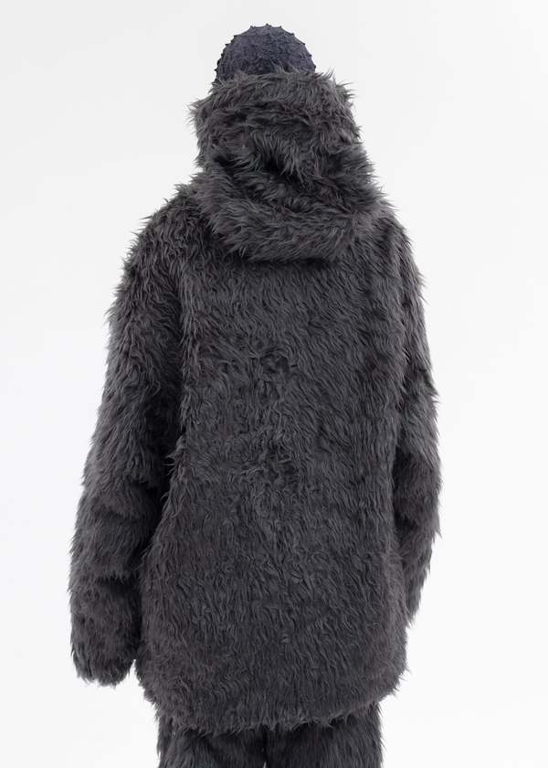 Doublet ANIMAL TRIM FUR BLOUSON - GREY | Garmentory