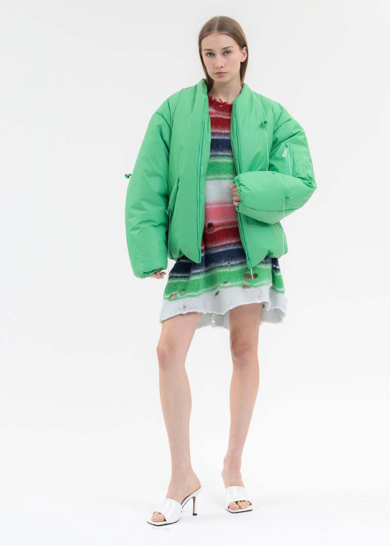 Doublet MULTI STRIPE OVERSIZE PULLOVER - Multi | Garmentory