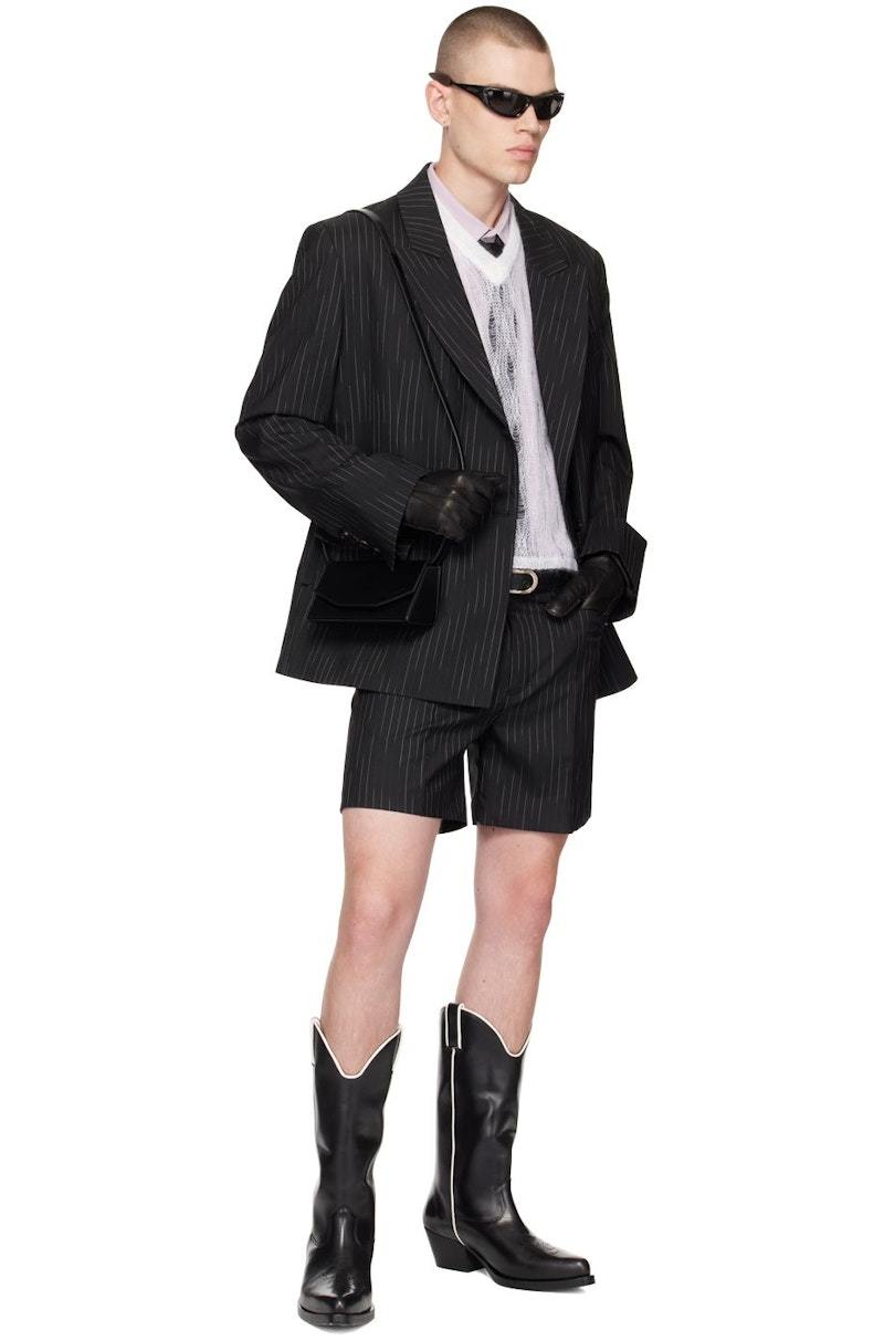 Black Western Boots by Ernest W. Baker on Sale ERNEST W. BAKER