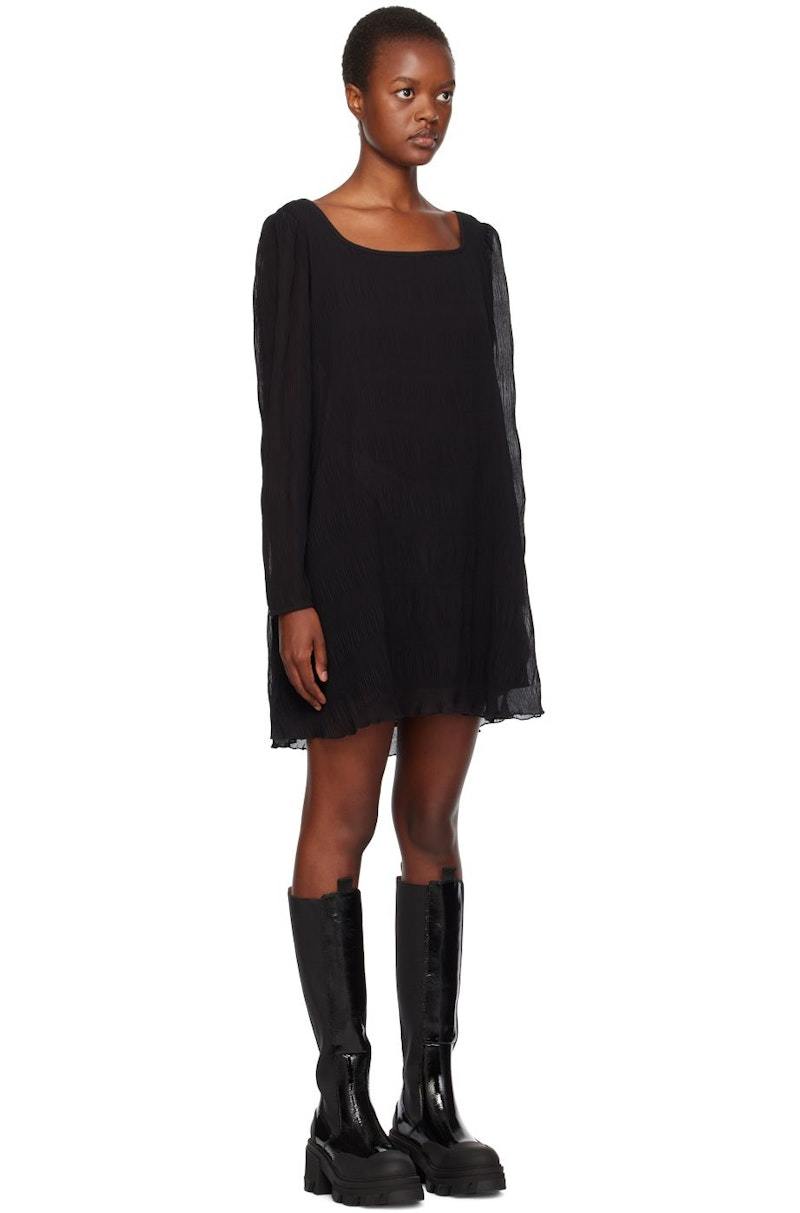 ganni pleated mini dress Ganni Pleated Dress