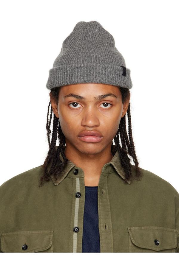rag & bone Gray Knit Beanie rag & bone Gray Harlow Beanie Rag and Bone main image 4