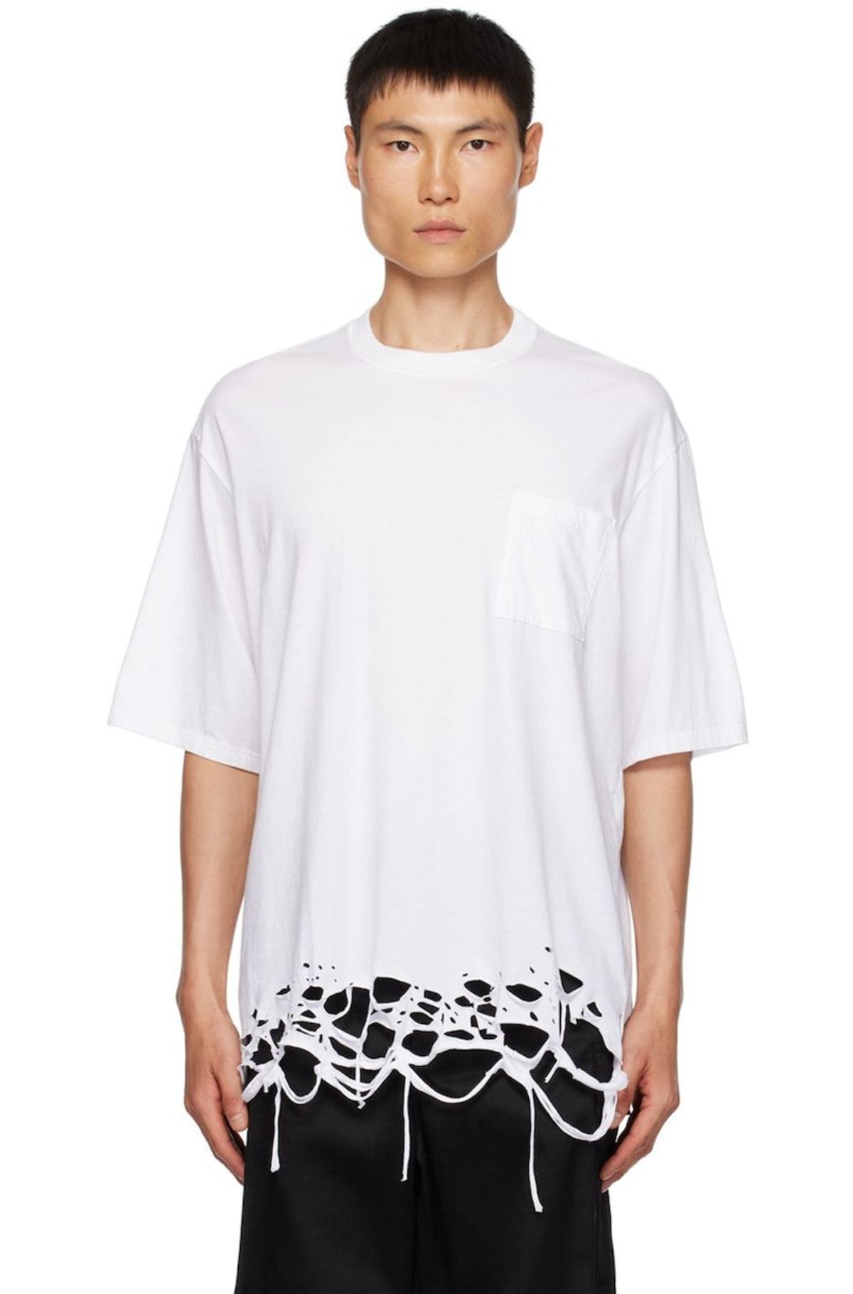 Undercover Ripped T-Shirt - White | Garmentory
