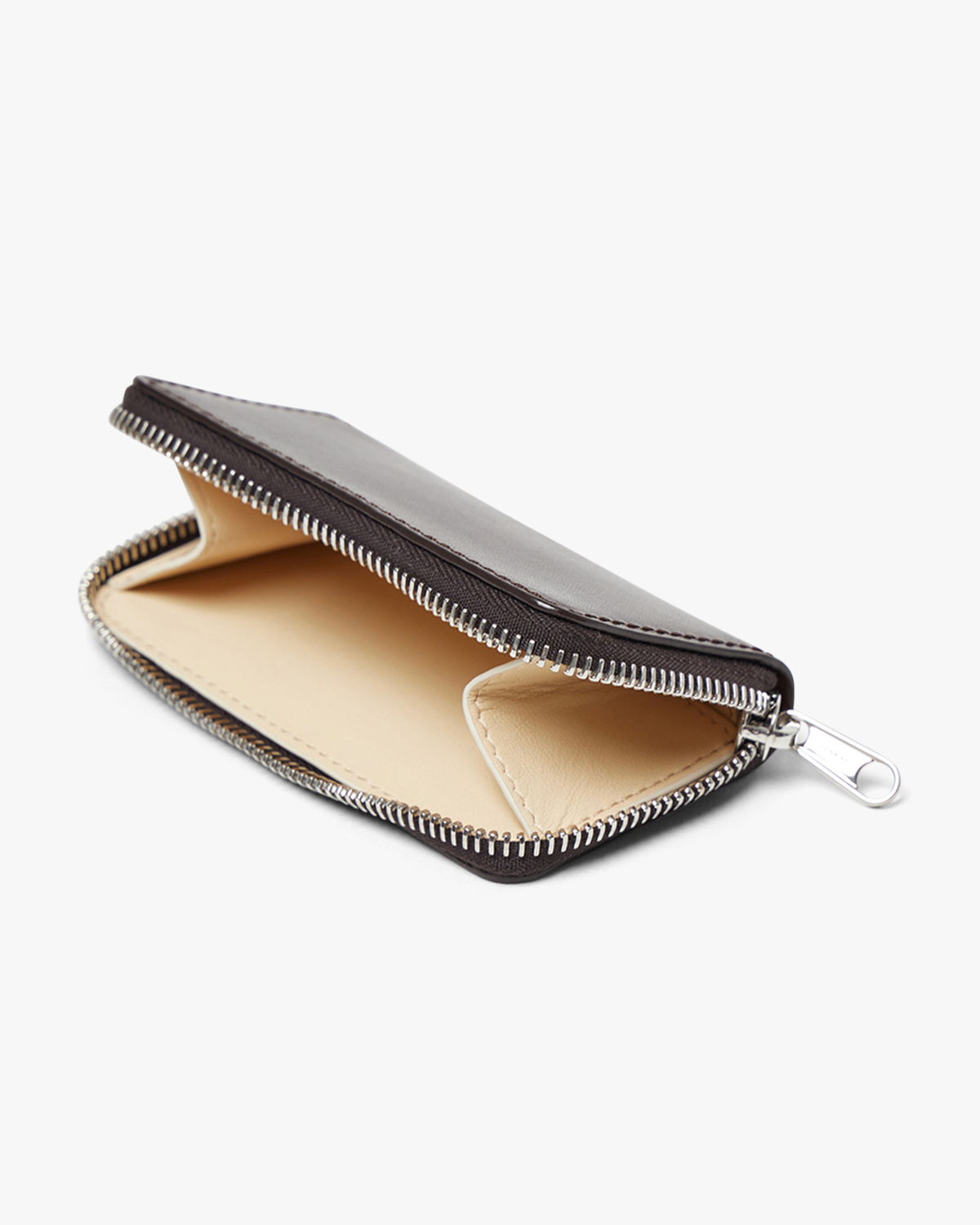 Lemaire Zip Card Holder - Dark Brown | Garmentory