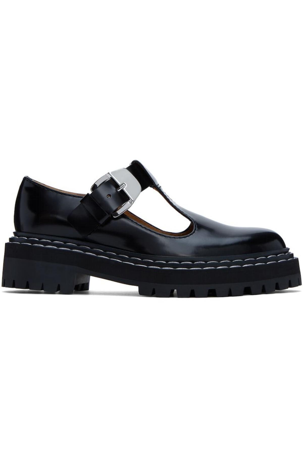 Proenza Schouler Mary Jane Oxfords - Black | Garmentory