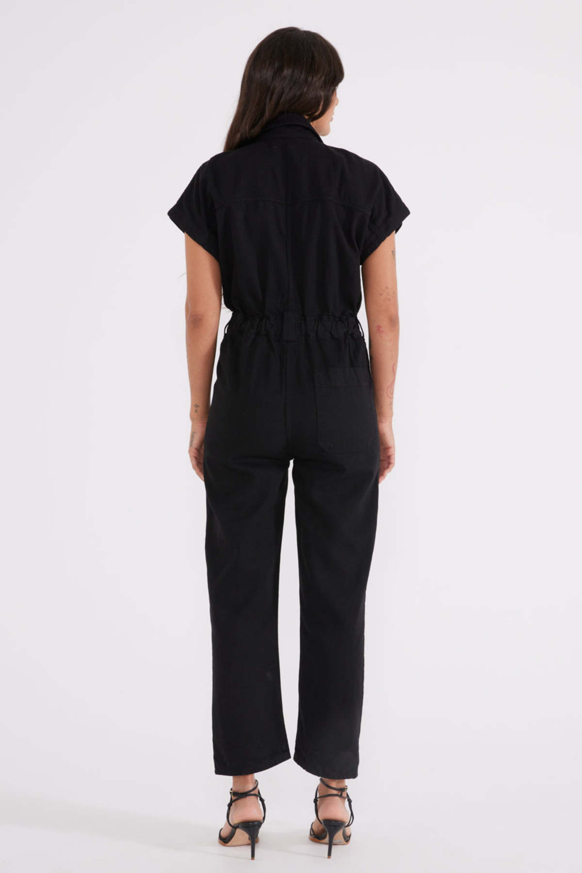 Etica Megg Utility Jumpsuit Black Onyx Garmentory