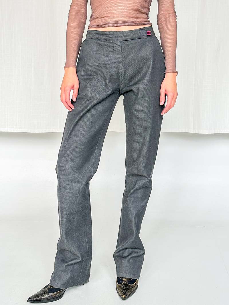 Melissa  2000 Miu Miu Woven Denim L - Grey 