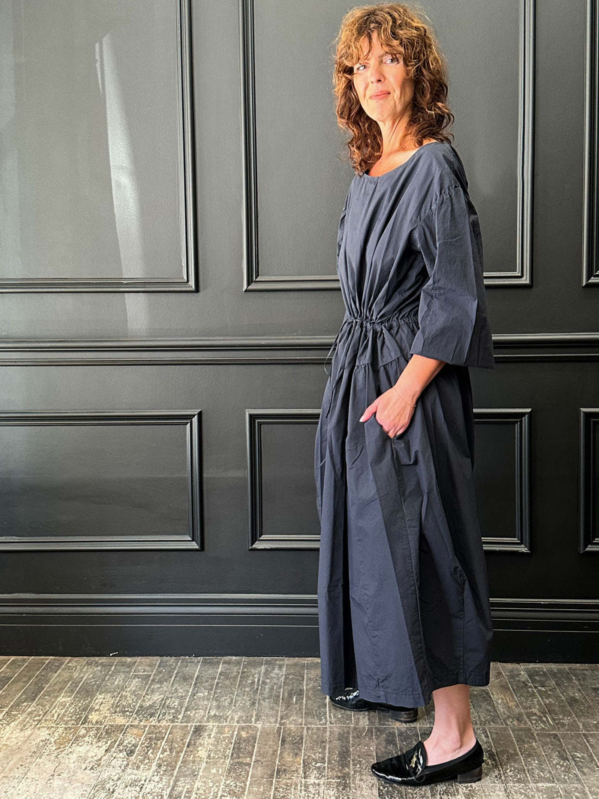 Manuelle Guibal Robe Crino - Ultra Dark on Garmentory
