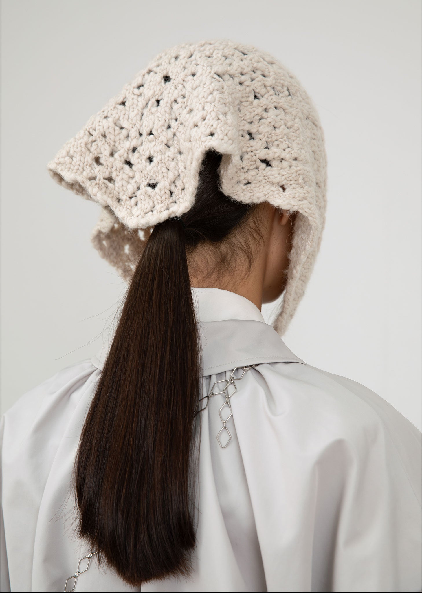 Amomento Crochet Bandana - Beige | Garmentory