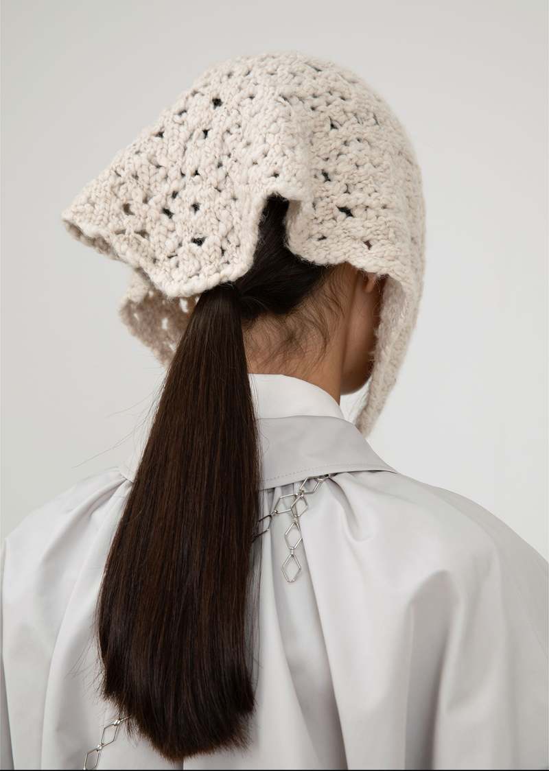 Amomento Crochet Bandana - Beige | Garmentory