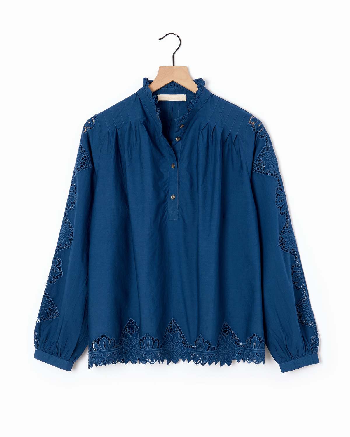 Vanessa Bruno Bay Blouse - Petrol Blue - Image 1 of 6