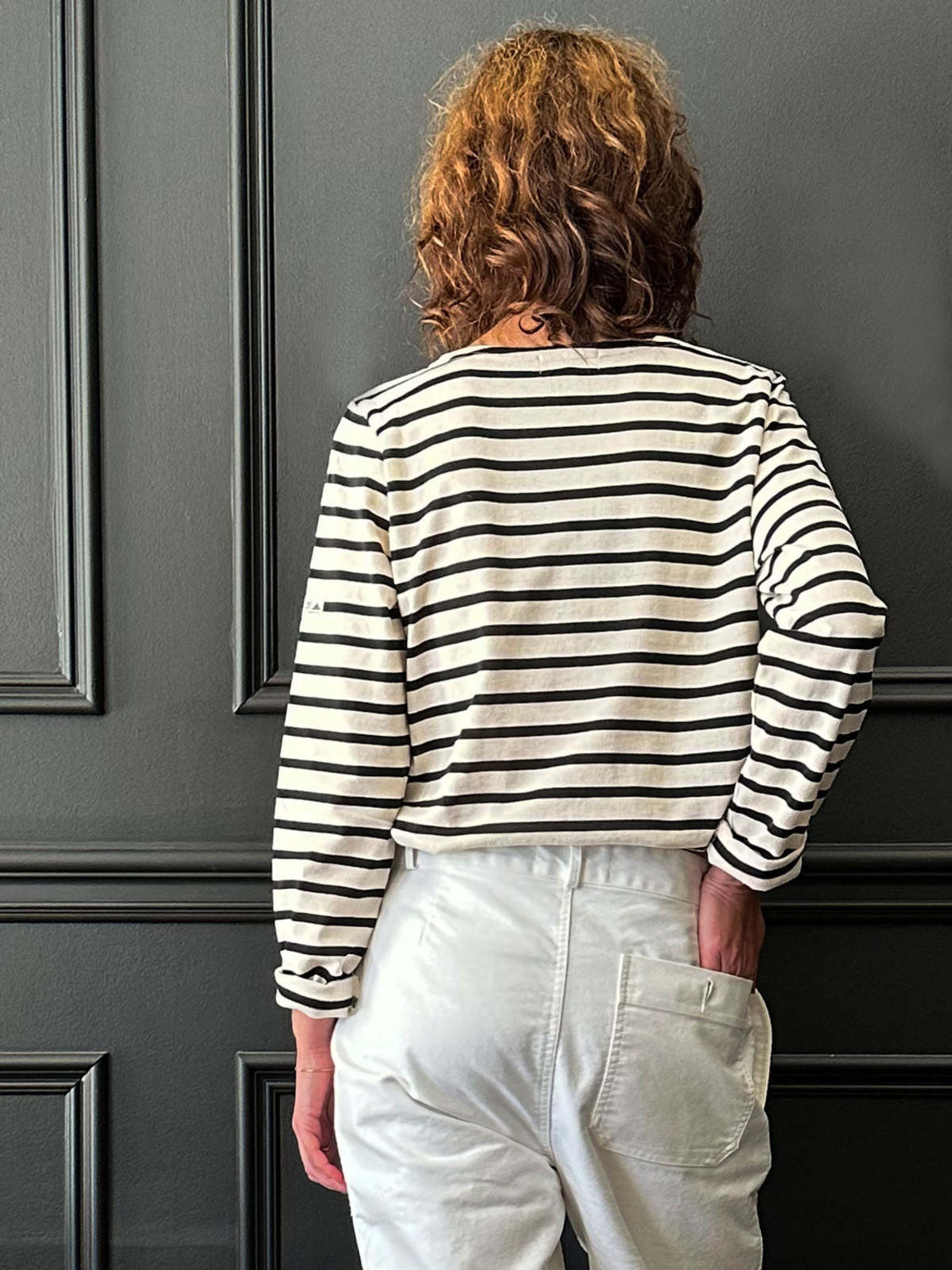 Le Mont Saint Michel Mariniere Top - Off White/Black