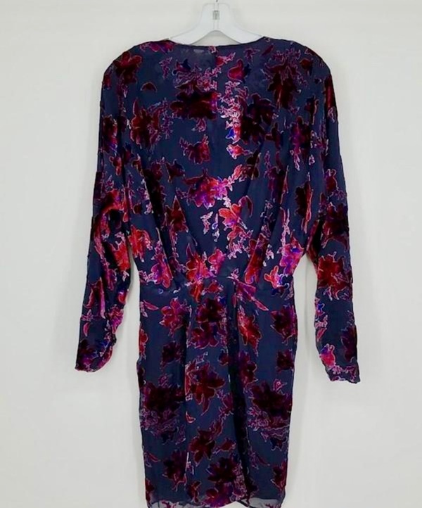 rose gold sequin dress mini Elegant Rose Gold Sequence Deep V-Neck Ruffle Tie-Up Open Back Dress with Long Sleeve M / Rose Gold