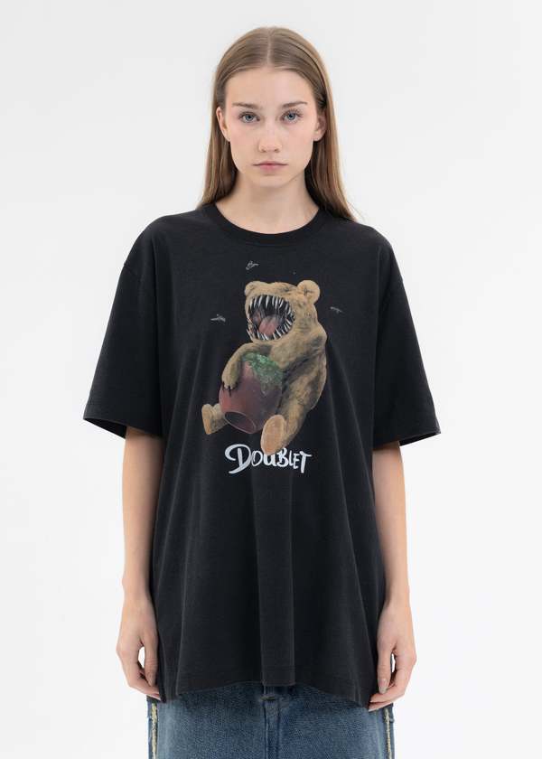 トップス doublet violent stuff bear print sweat doublet 新作VIOLENT STUFF BEAR PRINT SWEAT SHIRT style