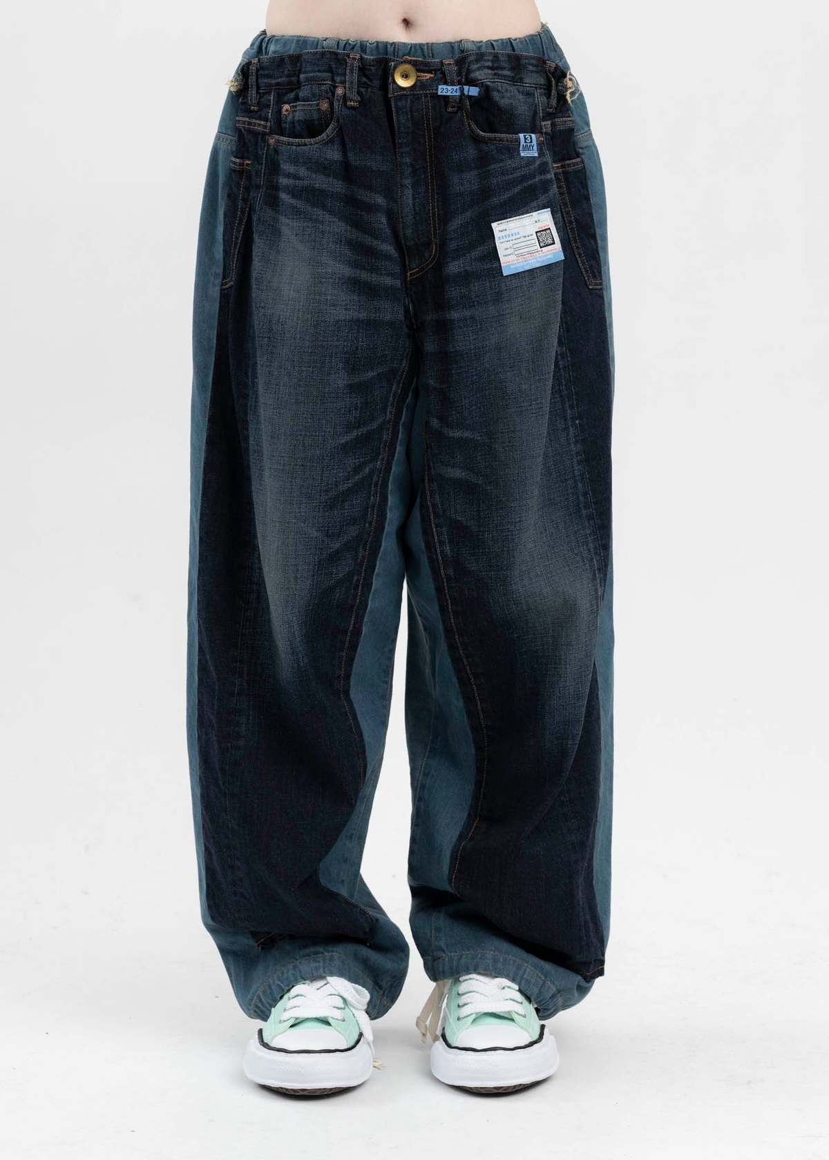 Mihara Yasuhiro Embeded Denim Trousers - Indigo | Garmentory Mihara Yasuhiro Embeded Denim Trousers - Indigo | Garmentory