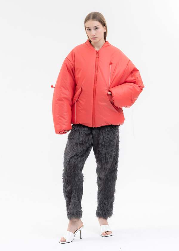 Doublet BALLOON BOMBER JACKET - RED | Garmentory