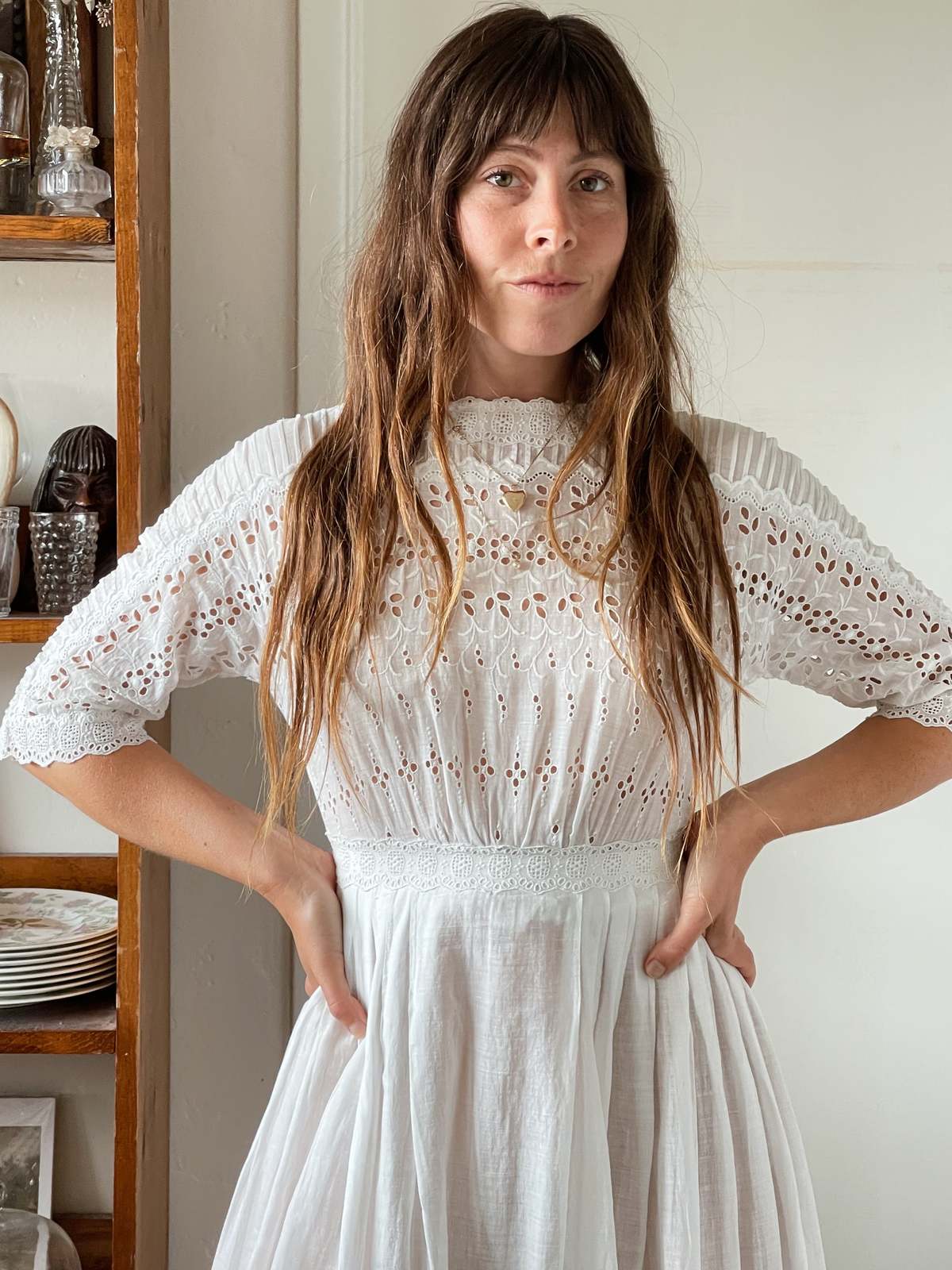 Antique Eyelet Cotton Dress | Garmentory
