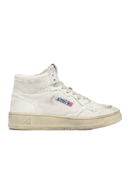 ☆AUTRY☆ Medalist Solid Goatskin MID CUT Sneakers White AUM Autry Medalist *Goat* Sneaker » Buy online now!