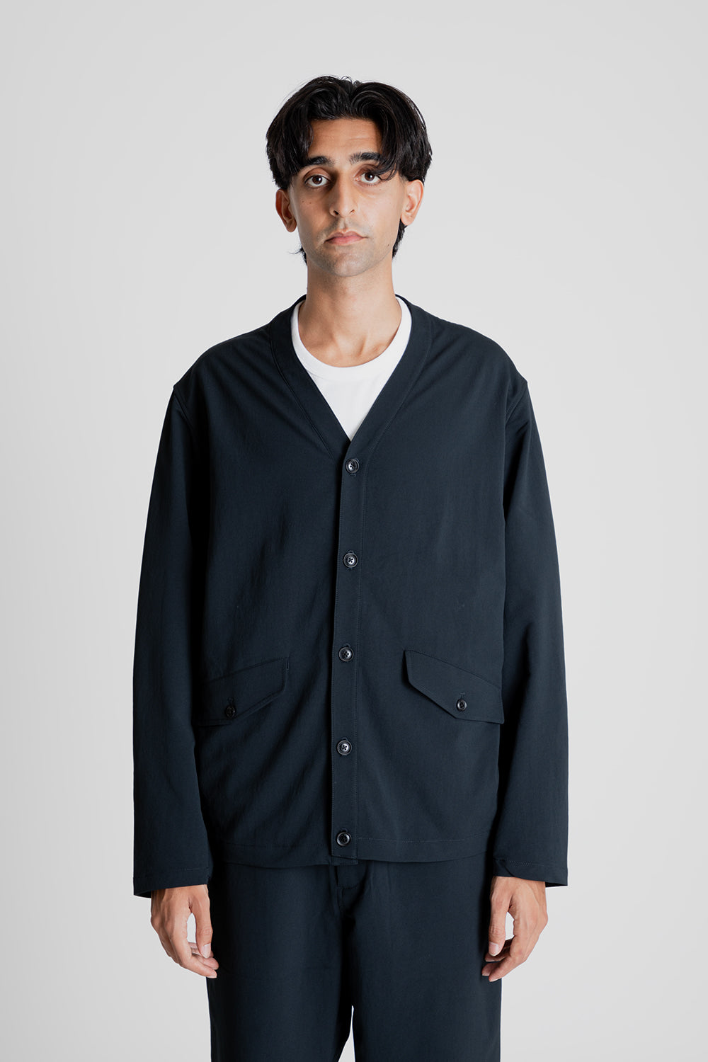 Nanamica ALPHADRY Cardigan - Black | Garmentory