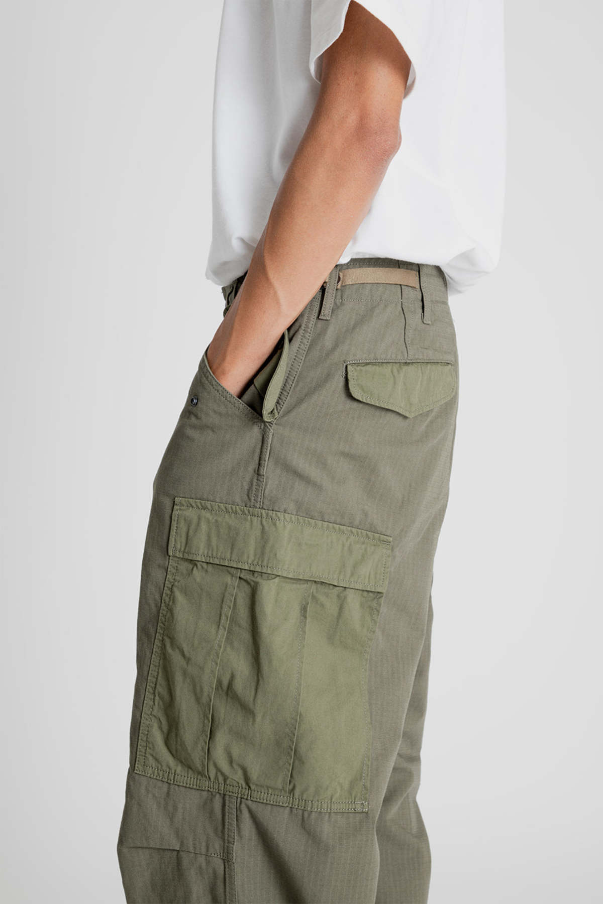 Nanamica Cargo Pants - Khaki - Image 6 of 12
