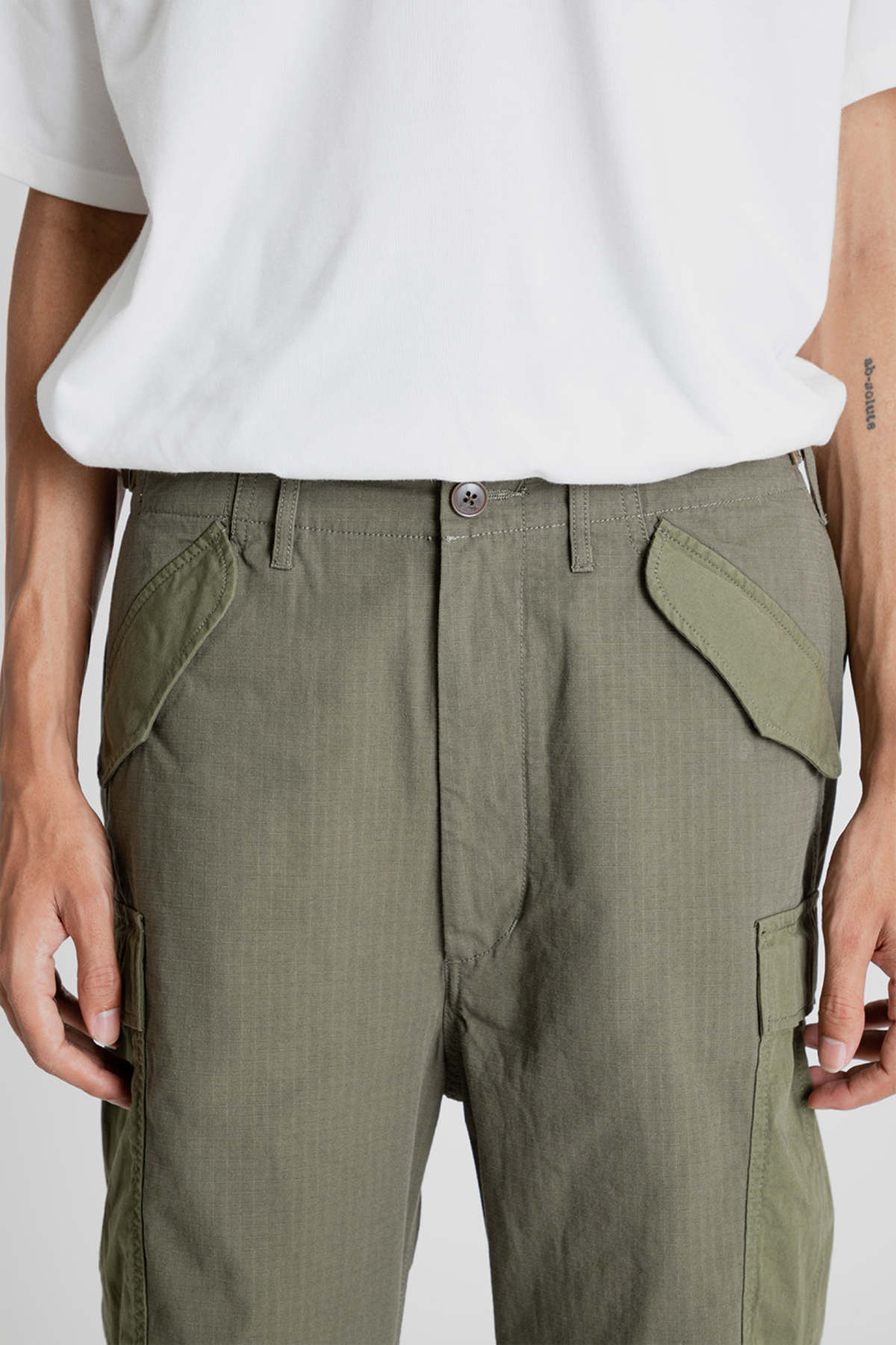 Nanamica Cargo Pants - Khaki - Image 9 of 12