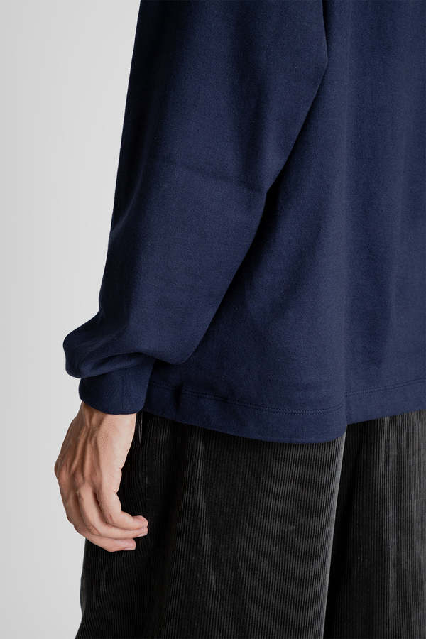 KAPTAIN SUNSHINE Suvin Supima Tube L/S Tee Heavy - Navy | Garmentory