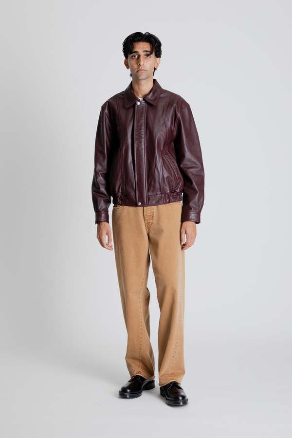 Sunflower 90's Bomber - Burgundy | Garmentory