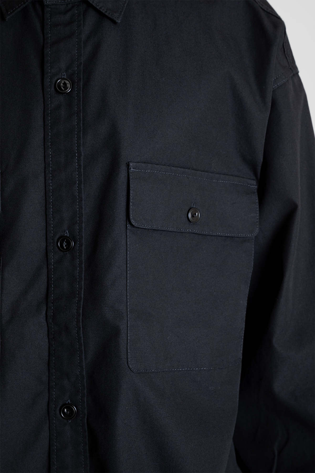Nanamica Utility Light Wind Shirt - Black | Garmentory
