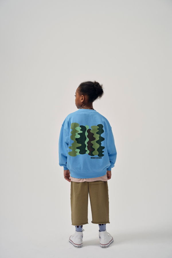 Kids Main Story Cut Off Sweatpant - Aloe
