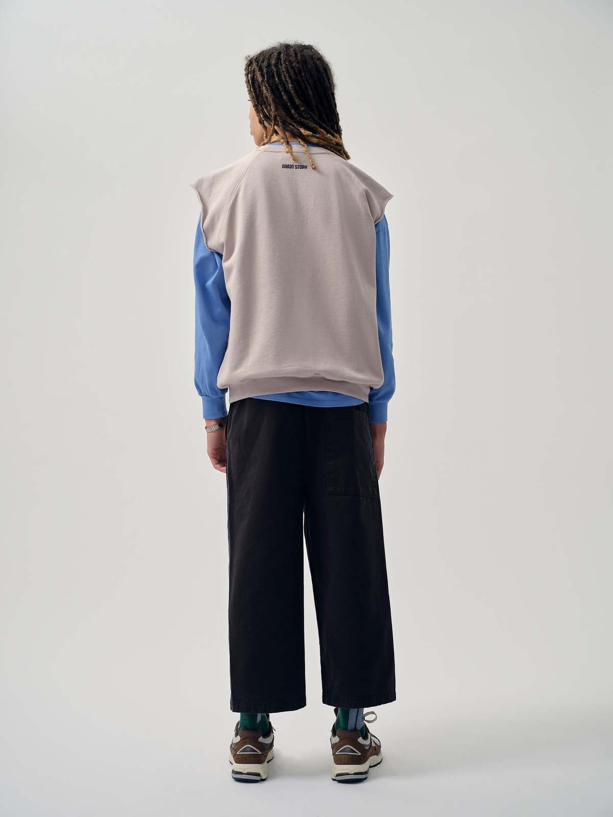 Kids Main Story Cut Off Sweatshirt - Cloud - Image 4 of 6