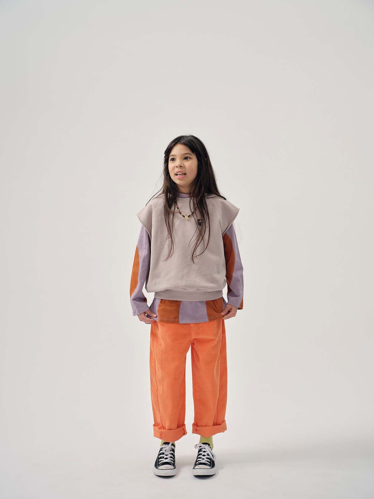 Kids Main Story Cut Off Sweatshirt - Cloud - Image 1 of 6