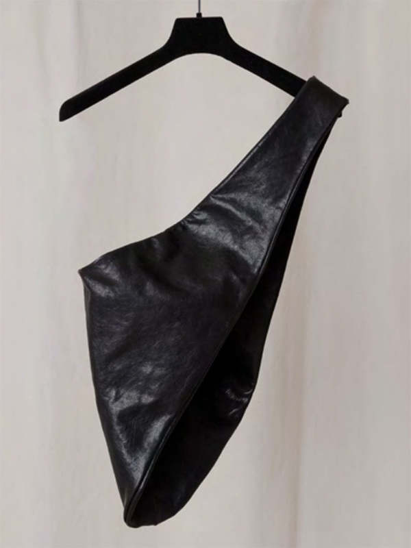 Gabriela Coll No. 250 Crossed Leather Bag - Black | Garmentory