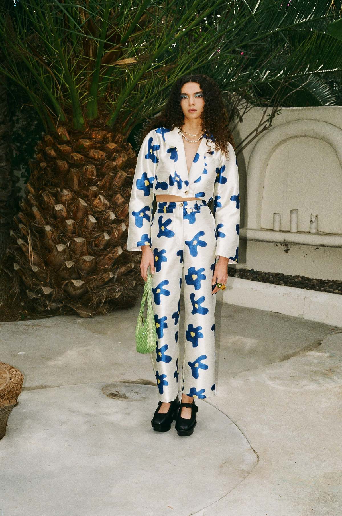 migo pant in sapphire floral - Image 6 of 8