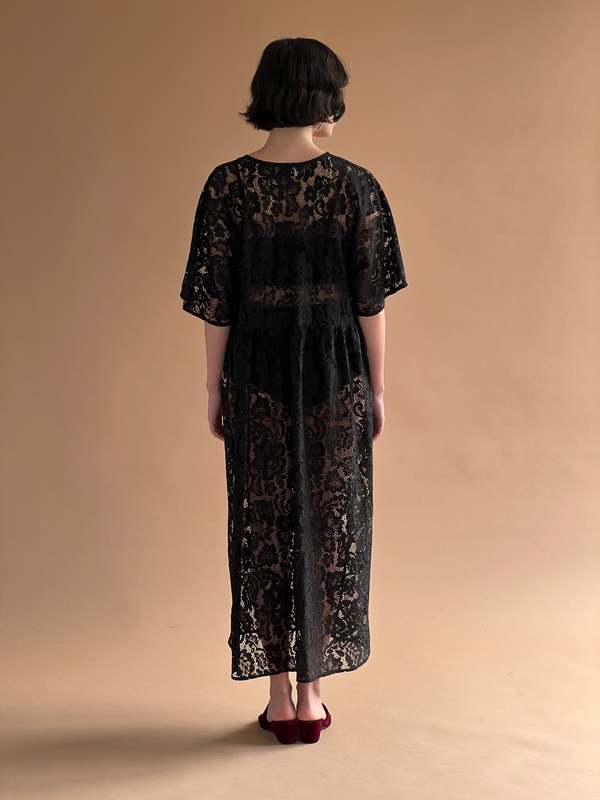 Bronze Age Zelda Dress - Black Lanai Lace | Garmentory