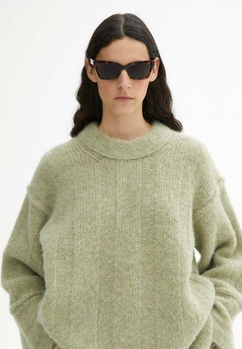 ニット/セーター ARGUE - argue ALPACA WOOL DELUXE KNIT/GREEN ARGUE ALPACA WOOL DELUXE KNIT/GREEN