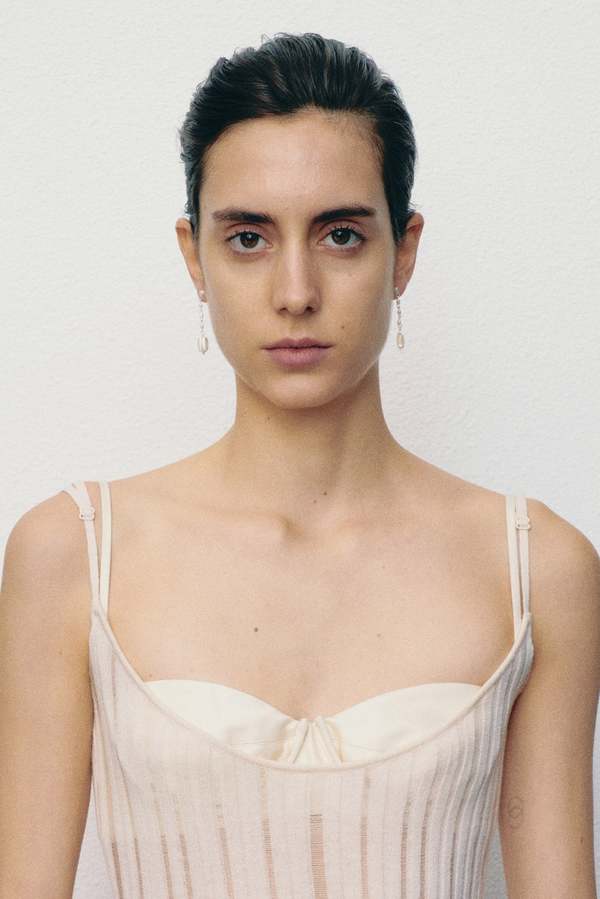 OLIO E ACETO Onyx Galaxy Earring - Matte White