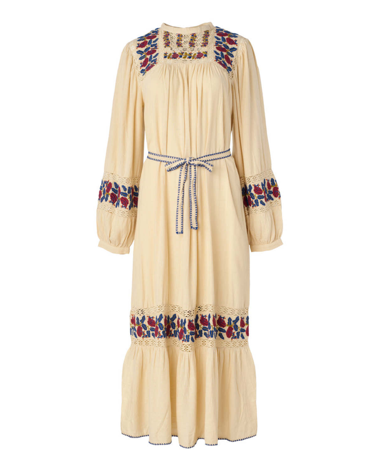 Sea NY Nan Long Sleeve Midi Dress - Beige