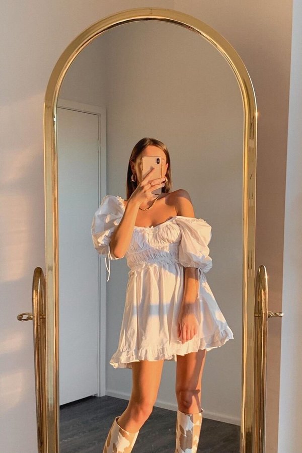 For Love & Lemons Jackson Mini Dress - Ivory For Love & Lemons Jackson Mini Dress - Ivory
