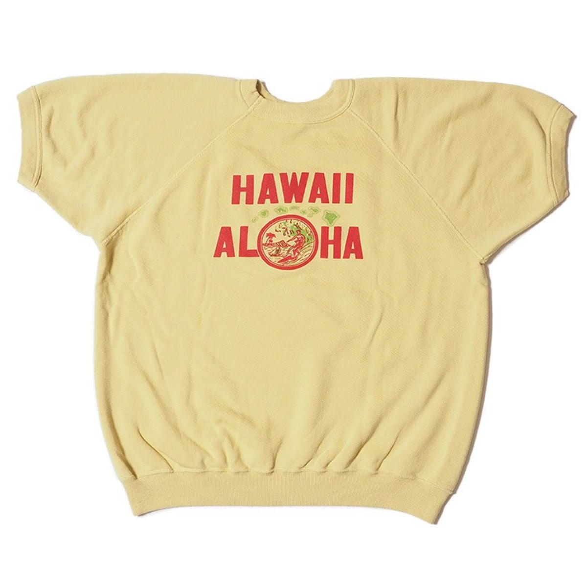 Warehouse & Co. Lot 4084 Short Sleeve Sw Hawaii Aloha Sweatshirt 