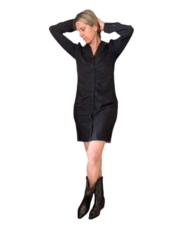 chinese dress ladies Lucie Linen Mini Dress