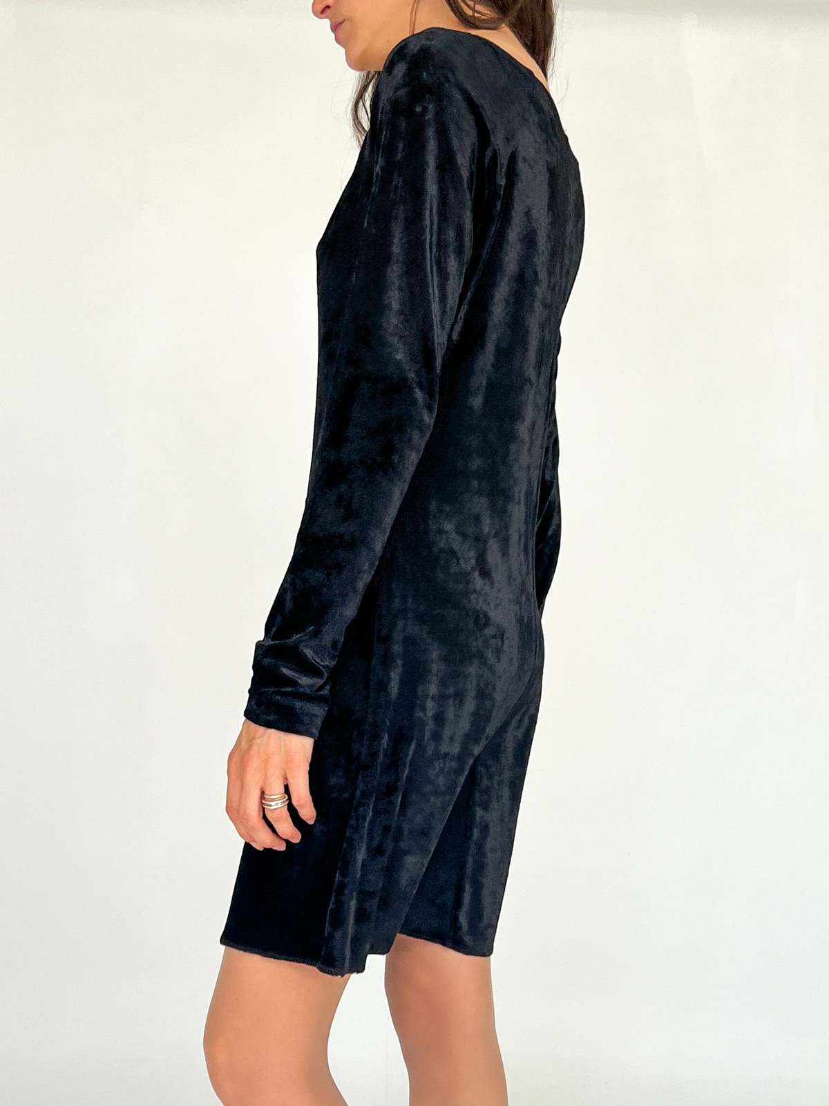 dkny blue velvet dress Vintage - Black Elvyna Yours Curve Black Ribbed Color:White/Lilac MISS CIRCLE